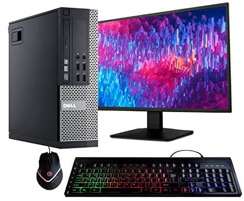 Best Desktop Computers #2 from Dell Dell Optiplex 9020 Desktop Computer PC, Intel Quad-Core i5, 500GB HDD Storage, 8GB DDR3 RAM, WiFi, 20 in Monitor, RGB Productivity Bundle, Windows 11 Pro (Renewed)