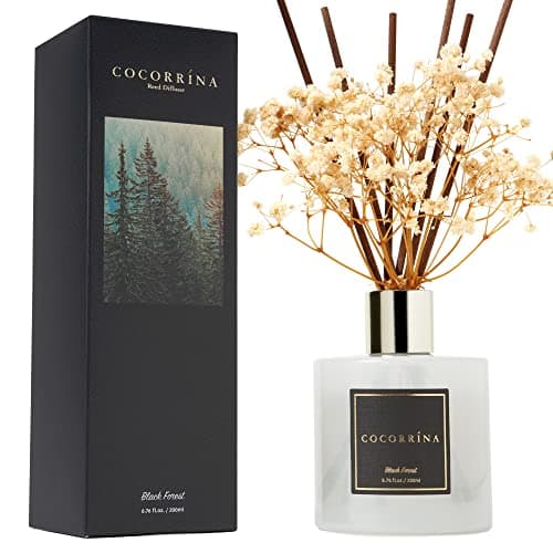 Best Reed Diffuser Sets #7 from COCORRÍNA Cocorrína Reed Diffuser Sets, 6.7 fl oz. Black Forest Diffuser with Sticks Home Fragrance Reed Diffuser for Bathroom Shelf Decor