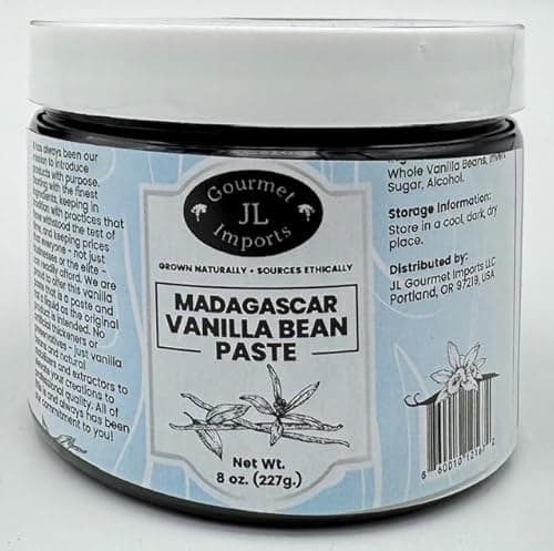 Best McCormick Sugars #3 from JL Gourmet Imports Vanilla Bean Paste for Baking and Cooking - Made With Whole Vanilla Beans - 8 Ounces by Weight
