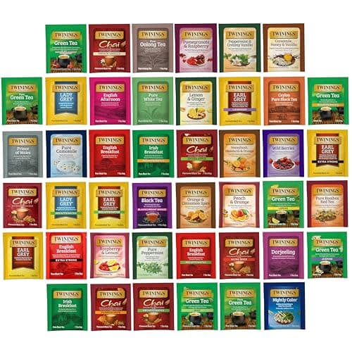 Best Tea Gift Sets #10 from Twinings Twinings Tea Bag Sampler Assortment in Giftable Box, Variety Pack (44 Count), 44 Unique Flavors for Tea Lovers: Women, Men, Couples, Family, Friends, Coworkers