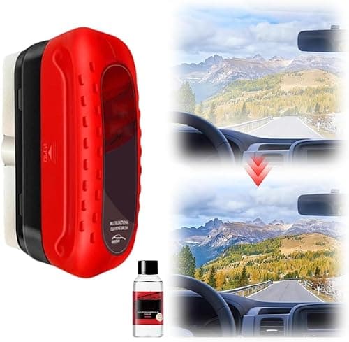 Best Oil Film Cleaning Brushes #2 from Generic Automotive Oil Film Cleaning Brush New Glass Coating for Windshield Glass Oil Film Remover,Clear Vision Glass Cleaner with Refill for Windshield Improves Clarity and Visibility(1PCS)